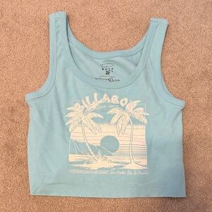 Billabong Aqua Tank with Palm Graphic
